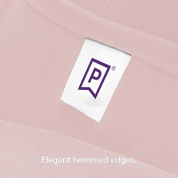 Gee Di Moda Rectangle Tablecloth - 90 x 156 Inch Pink Table Cloth for 8 Foot Tables with Floor-Length Drop - Heavy Duty Washable Fabric for Holiday Party, Dinner, Weddings & Baby Shower