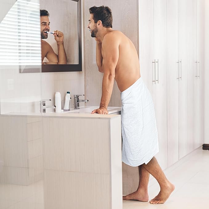 Bulk Large Bath Towels Set of 12 – 100% Cotton Terry – 24" x 50" – Quick Dry, Soft & Highly Absorbent – White Towels for Bathroom, Gym, Spa, Pool & Daily Use