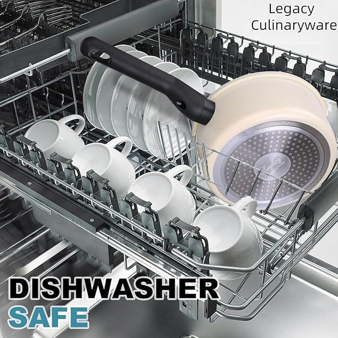 Nonstick Sauce Pan with Lid,2QT small pot, PFOA Free,Kitchen Pots Induction Pot,Cream