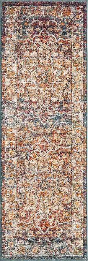 Unique Loom Isabella Collection Area Rug - Adjani (2' x 6' 1" Runner, Multi/ Beige)