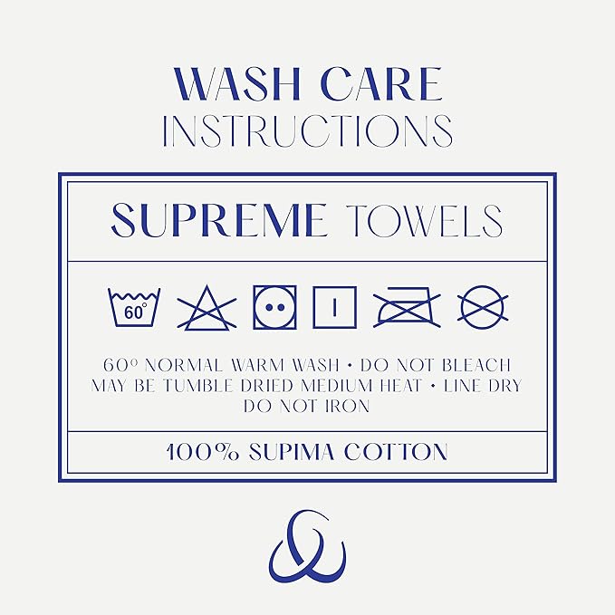 Christy Supreme Hygro 6 Piece Towel Set | Mineral Blue | 100% Luxury Supima Cotton | Ultra Soft | Super Absorbent | 650GSM | 2 Bath Sheets 2 Hand Towels 2 Face Cloths