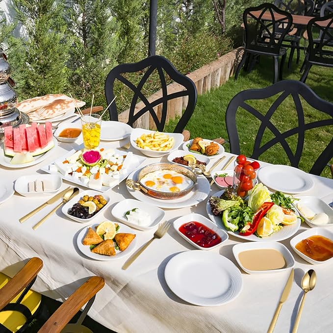 Silverware Set of 20 Stainless Steel Gold Flatware Set for 4 Kitchen Cutlery Sets Includes Forks Spoons Knives for Home Restaurant Hotel