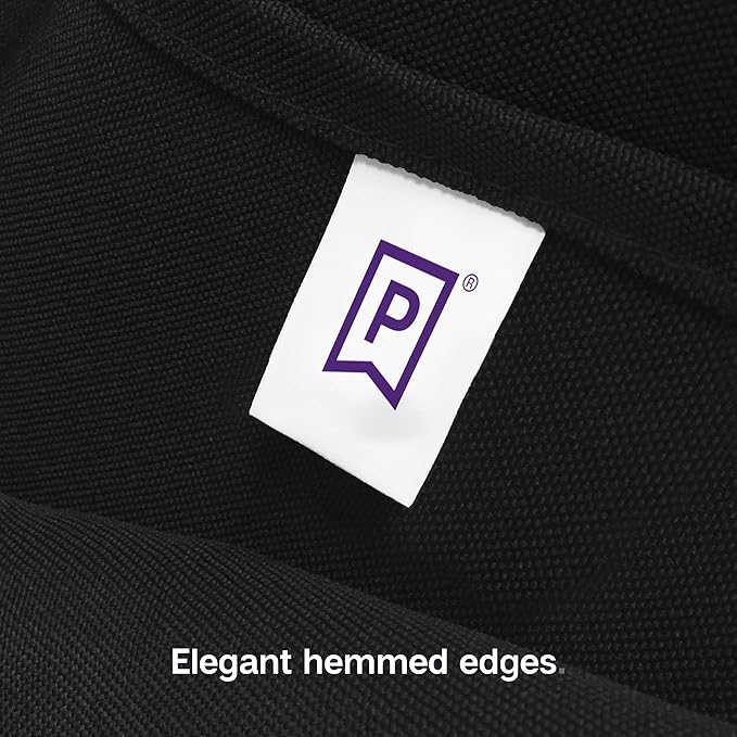 Gee Di Moda Rectangle Tablecloth - 70 x 120 Inch Black Table Cloth for 6 or 8 Foot Rectangle Tables - Heavy Duty Washable Fabric - for Holiday Party, Dinner, Weddings, Baby Shower & Events