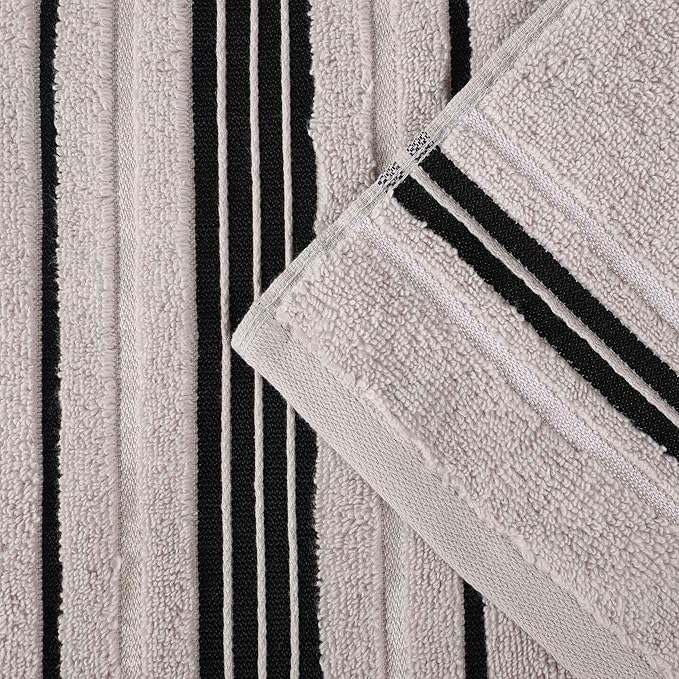 Superior Cotton Hand Towel Set, Small Towels, Plush Soft Absorbent Bathroom Basics, Home Essentials, Spa, Salon, Hotel, Kitchen, Luxury Quick Drying, Zero-Twist, Solid, Sadie Collection, Platinum