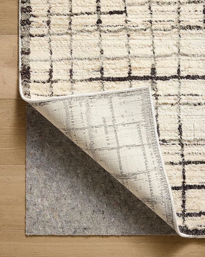 Loloi Jeremiah Brent Bleecker Collection BLE-01 Ivory/Charcoal 7'-10" x 10' Area Rug
