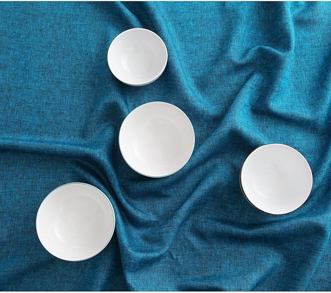 Solino Home Linen Tablecloth 60 x 90 Inch - 100% Pure Linen Chambray Teal Table Cloth for Rectangle Tables - Athena, Machine Washable Tablecloth