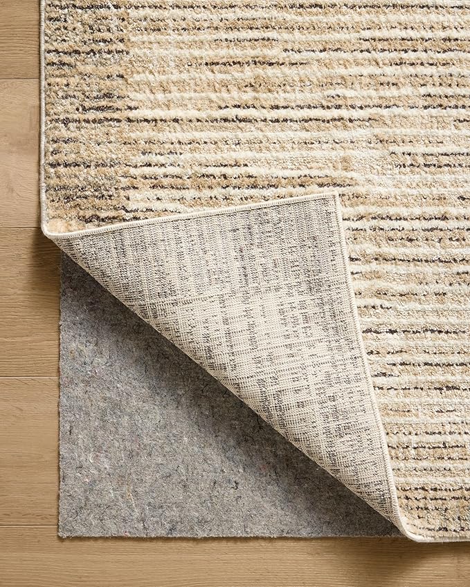 Loloi Jeremiah Brent Bleecker Collection BLE-02 Sand/Charcoal 7'-10" x 10' Area Rug