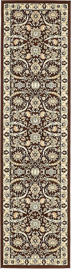 Unique Loom Espahan Collection Area Rug - Cape Cod (2' 7" x 10' Runner, Brown/ Beige)