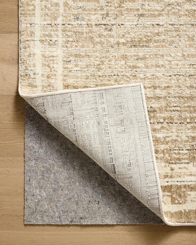 Loloi Jeremiah Brent Bleecker Collection BLE-07 Khaki/Natural 6'-7" x 9'-3" Area Rug