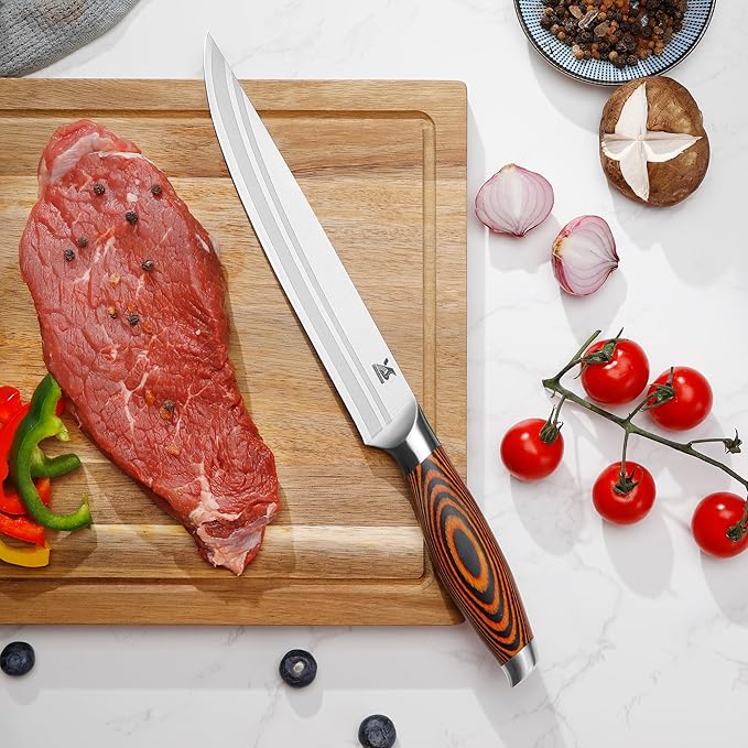 MSY BIGSUNNY 5pcs Knife Set Kitchen Utensils Knife, German Stainless Steel Professional Chef Kitchen Knife Set, Tang Series