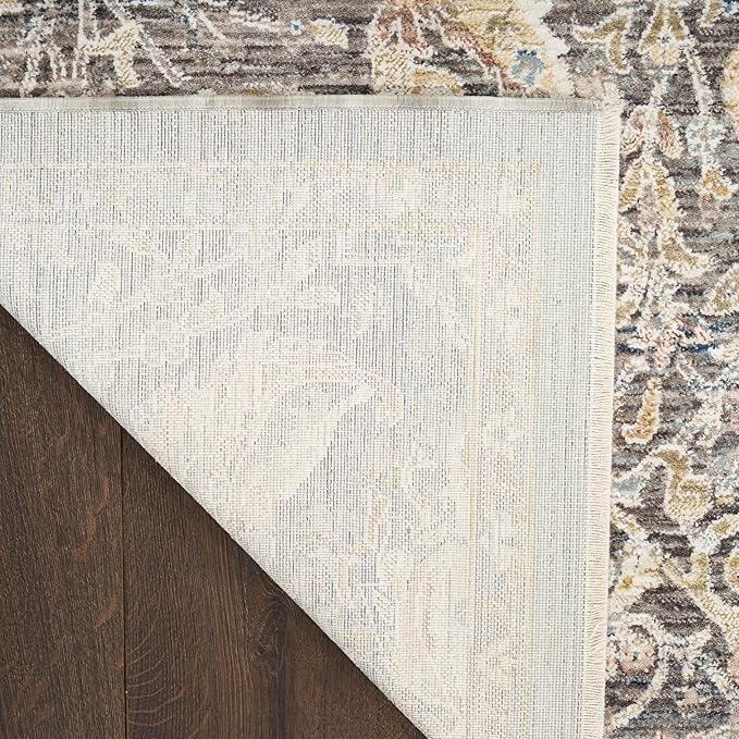 Nourison Heirloom Blend Ivory Multicolor 9' x 11'10" Area Rug - Easy Clean, Non Shedding, Bed Room, Living Room, Dining Room, Kitchen (9' x 12')