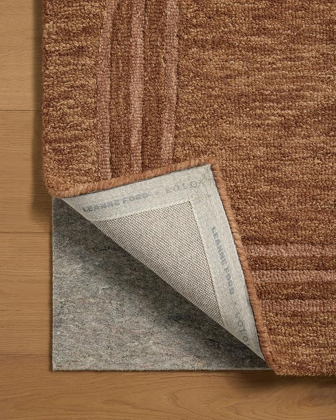 Loloi Leanne Ford Craven Collection CVN-02 Spice/Rose 2'-3" x 3'-9" Accent Rug Geometrical, Patterned, Neutral, Entryway, Mudroom, Bathroom, and Kitchen