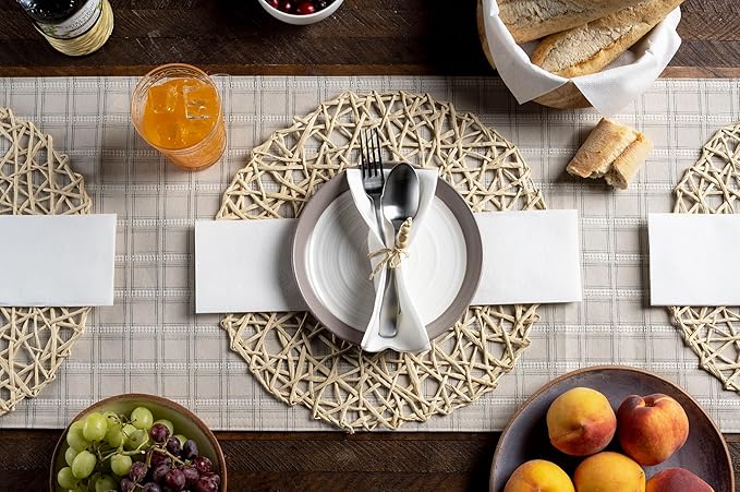 200 BloominGoods Disposable Bathroom Napkins | Single-Use Linen-Feel Guest Towels | Cloth-Like Hand Tissue Paper, White, 12" x 17", Made In USA