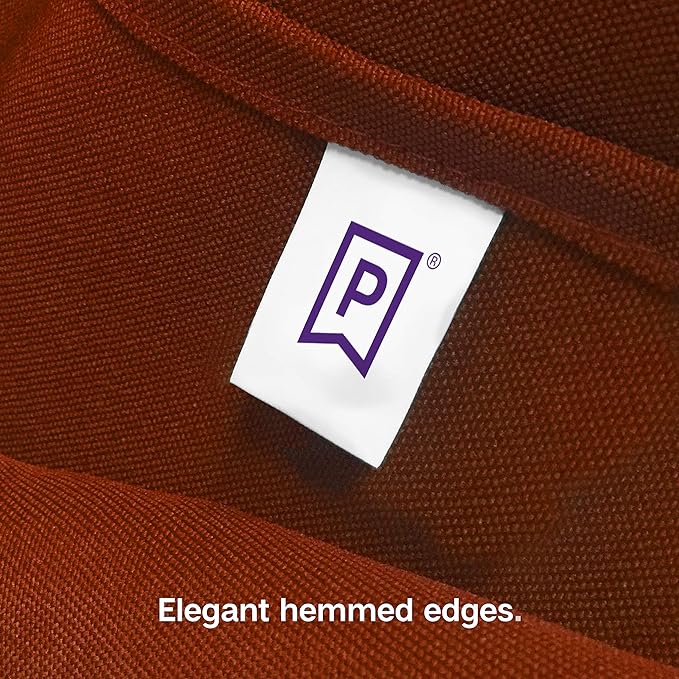 Gee Di Moda Rectangle Tablecloth - 90 x 156 Inch Burnt Orange Table Cloth for 8 Foot Tables with Floor-Length Drop - Heavy Duty Washable Fabric for Holiday Party, Dinner, Weddings & Baby Shower