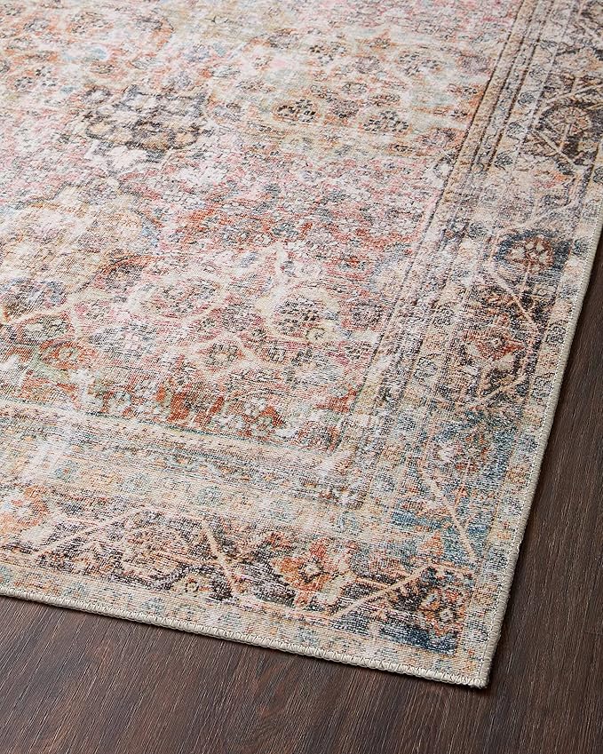 Loloi Adrian Collection ADR-05 Sunset/Charcoal 2'-0" x 5'-0", .19" Thick Accent Rug