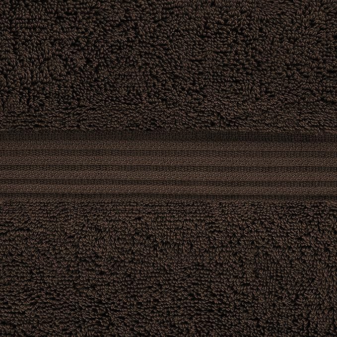 American Veteran Towel, 100% Cotton Turkish Washcloths for Bathroom Essentials 4 Pack, Soft Absorbent Wash Cloths Quick Drying Small Towels Washrags, Brown