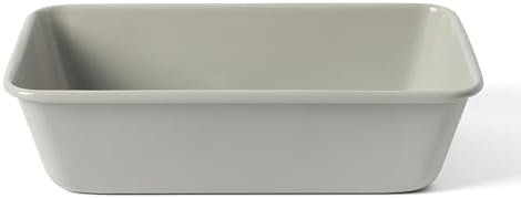 Martha Stewart Carbon Steel Nonstick 9 Inch Loaf Pan | Cool Gray | Deep Shape | Warp-Resistant | Pack of 6