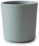 mushie Dinnerware Cups For Kids | Made in Denmark, Set of 2 (Sage)