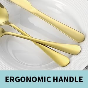 65PCS Silverware Set for 8 with Flatware Drawer Organizer, Stainless Steel Cutlery Set with Steak Knives, Include Spoons and Forks Set & Serving Utensils, Mirror Polished, Gold