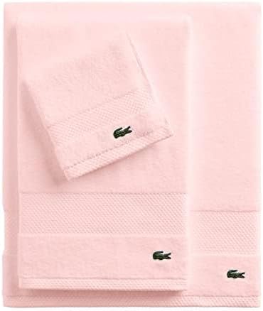 Lacoste Heritage 100% Supima Cotton Tub Mat, Light Pink, 21" x 31" – Highly Absorbent & Quick Drying, Premium Super Soft Bath Towel, Bathroom Essential, Gift for All Occasions, Machine Washable