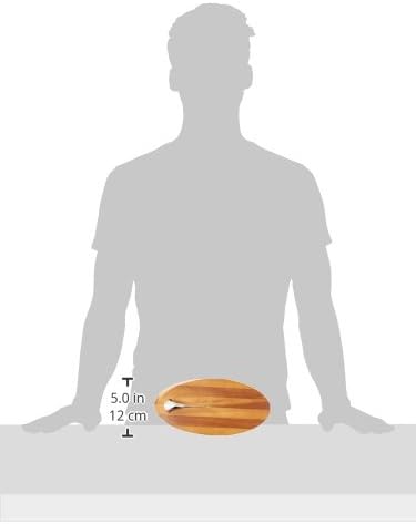 Nambé Swoop Cheese Board with Knife, 21" x 10", Acacia Wood Serving & Cutting with Stainless Steel Knife & Charcuterie & Cheese for Entertaining, Appetizers, Snacks & Party