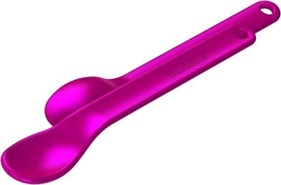 TalkTools Smooth Magenta Spoons | Silicone Self-Feeding Utensils Set for Kid and Toddler | Encourages Lip Closure | Oral Awareness | Normalize Food Texture Acceptance (Smooth, 6 Pack)