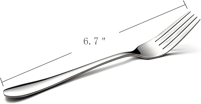12-Piece Stainless Steel Dessert Forks,Salad Forks Set,6.7-Inch