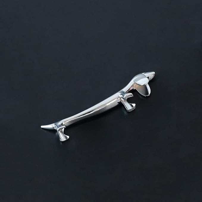 4 Pieces Chopsticks Holder Rest Pillow Zinc Alloy Chopstick Rack Stand for Spoon Fork Knife Tableware Brush Home Kitchen Table Decoration (Dachshund)