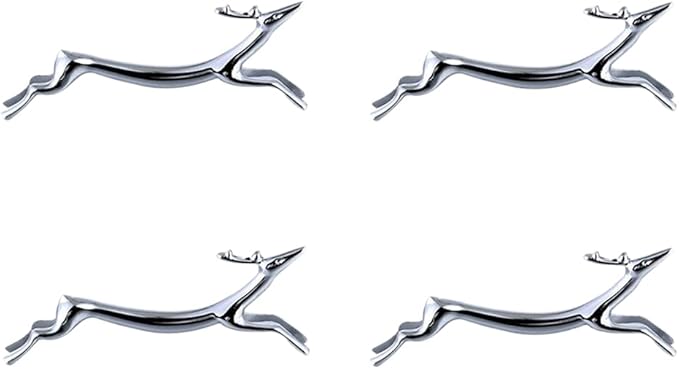 Zinc Alloy Chopstick Holder,Chopstick Rest Spoon Stand Knife Fork Holder,Set of 4 (Deer）