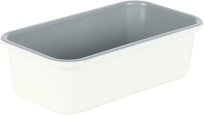 Sur La Table Kitchen Essentials Bake Sale 9 X 5 Inch PFOA, PFAS, PTFE Free Nonstick Loaf Pan - Linen White