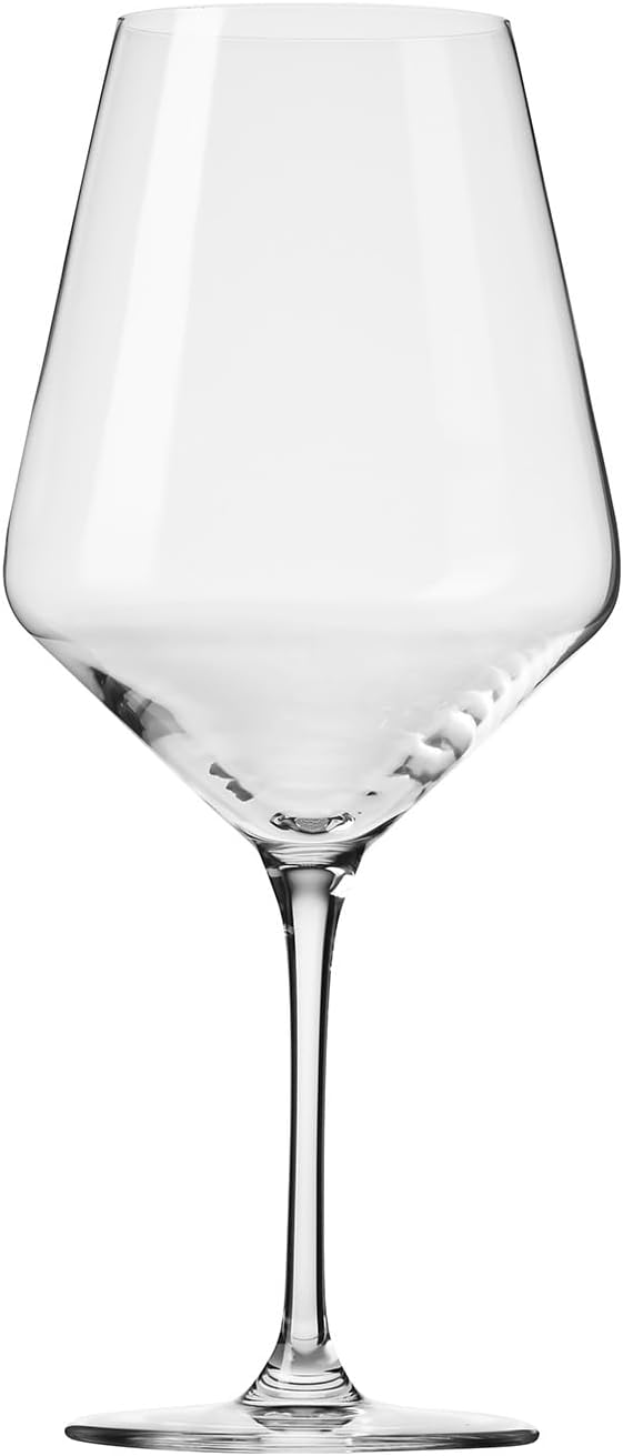 Krosno Crystal Red Wine Glasses | Set of 4 | 24.7 oz | Avant-garde Collection | Ideal for Home, Restaurant and Party | Dishwasher Safe | Lead-Free Crystal Glass