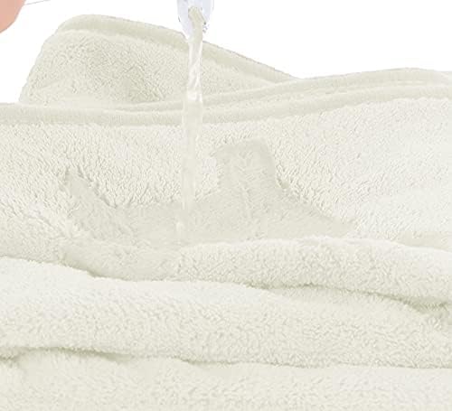 MYLSMPLE Luxury Microfiber Extra Large Bath Towels Beach Bath Sheets Fast Drying Towels Soft Absorbent Towels (36 Inch X 72 Inch) (Coral Fleece-White, 36 Inch X 72 Inch)