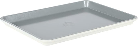 Sur La Table Kitchen Essentials Bake Sale 15 X 10 Inch PFOA, PFAS, PTFE Free Nonstick Cookie/Baking Sheet - Linen White