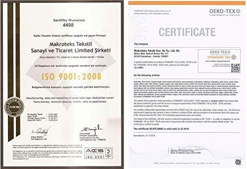 SALBAKOS 100% Turkish Cotton 6-Piece Towel Set | Heirloom Quality Hotel & Spa Collection | Soft, Super Absorbent 2 Washcloth, 2 Hand, 2 Bath Towel Sets | Made in Turkey (Taupe, 6 Piece Towel Set)