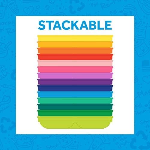 Re-play 3x3 Divided Toddler Plates and Utensils Set - Toddler Forks and Spoons Set - Dishwasher and Microwave Safe - Made in USA - Butterfly