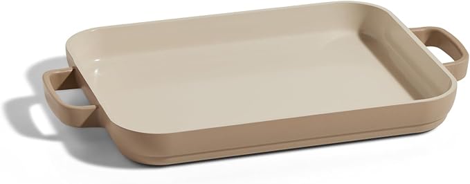 Our Place Mini Griddle Pan - 2 Quart Nonstick Ceramic Sheet Pan & Stovetop Griddle with Handles | Toxin-Free Cast Aluminum | Oven Safe up to 450°F | Steam