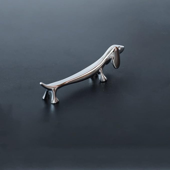 4 Pieces Chopsticks Holder Rest Pillow Zinc Alloy Chopstick Rack Stand for Spoon Fork Knife Tableware Brush Home Kitchen Table Decoration (Dachshund)