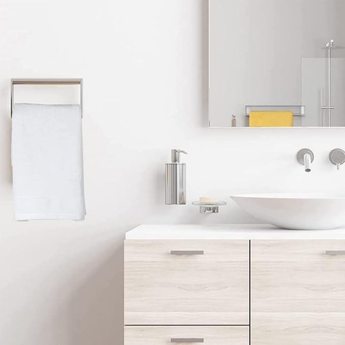 Lchkrep Christmas Hand Towels Cotton, 14x29 inch, Hand Towels for Bathroom,Lovely Christmas Decorations Towel, Perfect Home & Kitchen Gift (White 2pack)