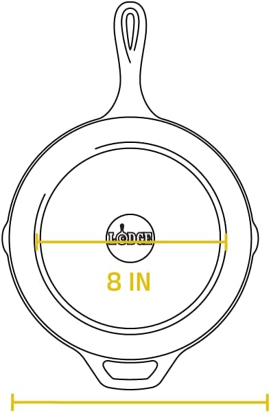 Lodge 10.25 Inch Cast Iron Skillet – Pre-Seasoned Frying Pan with Teardrop Handle – Oven, Stovetop, Grill & Campfire Use – Made in USA – Durable, Non-Toxic, Even-Heating Cookware – Black