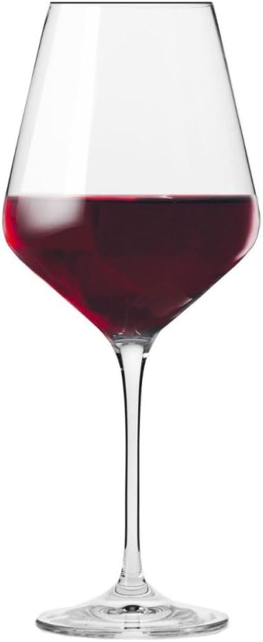 Krosno Crystal Red Wine Glasses | Set of 4 | 24.7 oz | Avant-garde Collection | Ideal for Home, Restaurant and Party | Dishwasher Safe | Lead-Free Crystal Glass