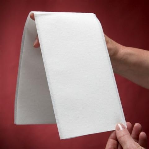 1200-Pack BloominGoods Disposable Bathroom Napkins | 12" x 17" Single-Use Classic Lite Linen-Feel Guest Towels, Made in USA | Cloth-Like Hand Towels, White