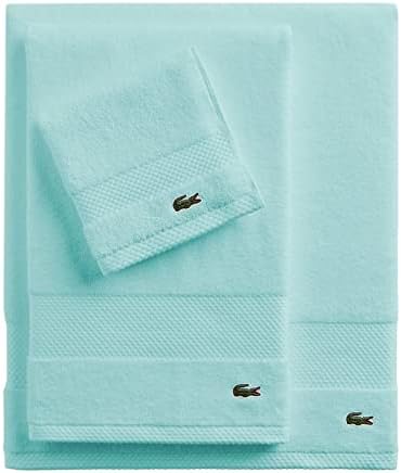 Lacoste Heritage 100% Supima Cotton Bath Towel, Mint, 30" x 54" – Highly Absorbent & Quick Drying, Premium Super Soft Bath Towel, Bathroom Essential, Gift for All Occasions, Machine Washable