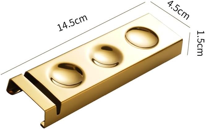 Cutlery Rests Stand for Chopsticks Spoon Knife Teaspoons Salad Fork Stainless Steel Flatware Tableware Rest Holder 6 PCS Dinner Table Settings (Gold, 14.5X4.5X1.5CM)