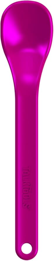 TalkTools Textured Magenta Spoons | Provides oral awareness during feeding | Encourages lip closure | Normalize acceptance of foods with a variety of textures - 6 Pack