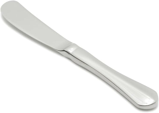 Fortessa Forge 18/10 Stainless Steel Flatware Solid Handle Butter Knife, Set of 12