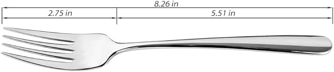 Dinner Forks Set,304 Stainless Steel Forks for Steak, Salad, Pasta, Set of 6