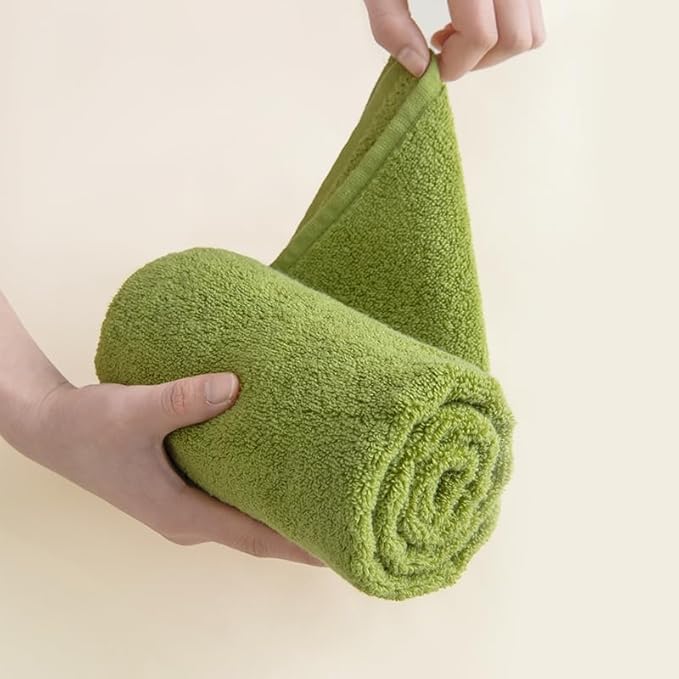 Vie Triomphe Facial Towels Washcloth (4 Pieces Plain and Elegant Face Towel Pro) Luxury Hand Towels for Bathroom,100% Cotton Quick Dry Absorbent Soft Hand Towel Set 13.38 * 31.49 Inch Wash Clothes