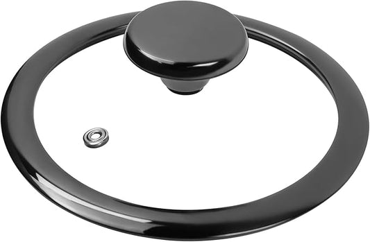 6" Tempered Glass Pan Lid with Steam Vent, Thickened to 4mm and Dishwasher Safe and Oven up to 480℉, Universal Lid Fit for Cast Iron Skillets, Frying Saute Pan, Cooking Pot