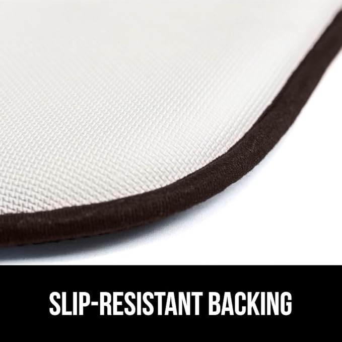 GORILLA GRIP Slip Resistant Chair Cushions, No Ties Required, Set of 6 Memory Foam Pads for Dining Room, Kitchen Table, Office, Rocking Chairs, Plush Seat Cover Cushion Pad, Home Decor, 16x16, Brown