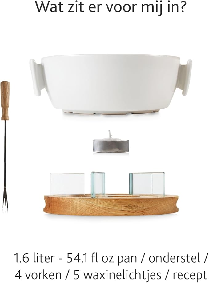 Boska Twinkle Cheese Fondue Pot - Great for Meat, Chocolate, and Cheese Snack - Serve 4 Persons Wedding Registry Items Kitchen Gifts for Family Housewarming - Use with Fondue Sticks